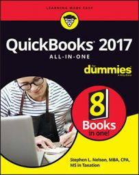 QuickBooks 2017 All-In-One For Dummies book cover