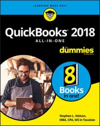 QuickBooks 2018 All-in-One For Dummies book cover