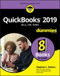 QuickBooks 2019 All-in-One For Dummies book cover