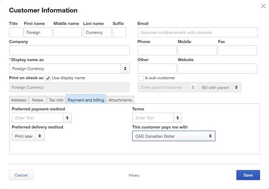 Using Multiple Currencies In Quickbooks Online Dummies - 