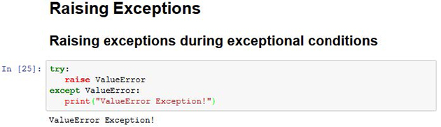 Raising an exception in Python