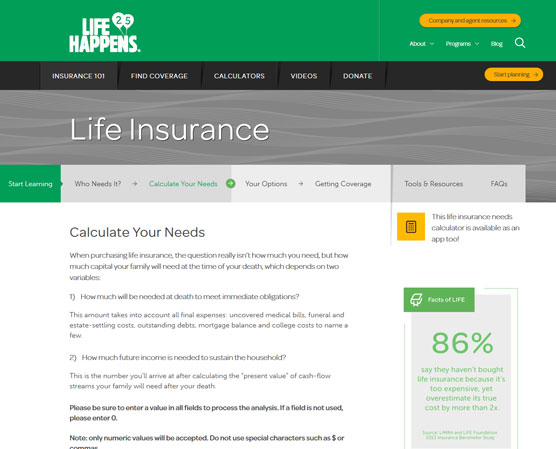 life insurance tool