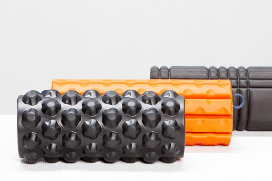 surfaces of foam rollers