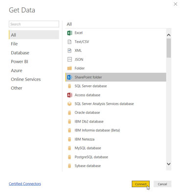 Power BI data source