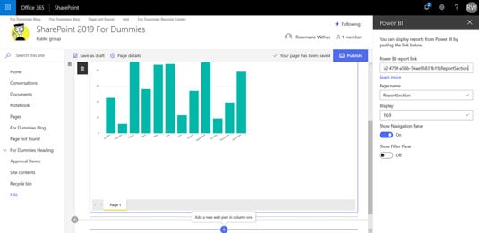 Power BI report on SharePoint