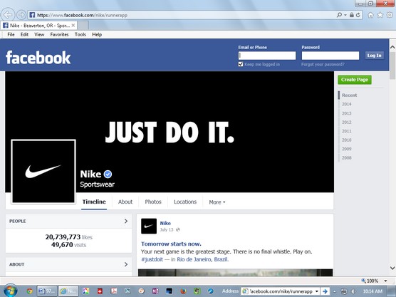 Nike+ social media campaign