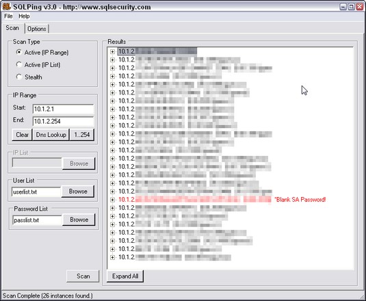 SQLPing3 hack databases