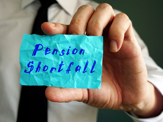 pension shortfall