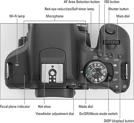 gennemse linned Alcatraz Island Canon EOS Rebel T7i/800D For Dummies Cheat Sheet