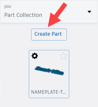 name part in Tinkercad