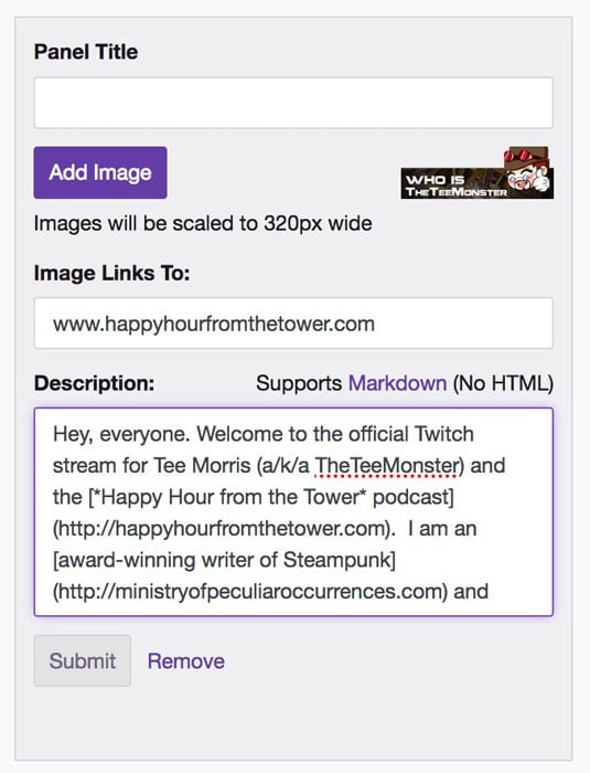 twitch-markup-language