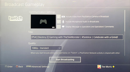 How To Set Up Your Ps4 And Xbox One X For Twitch Streaming Dummies