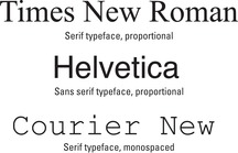 typeface styles
