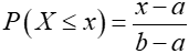 uniform distribution equation
