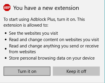 Adblock Plus extension