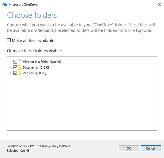 OneDrive Windows 10