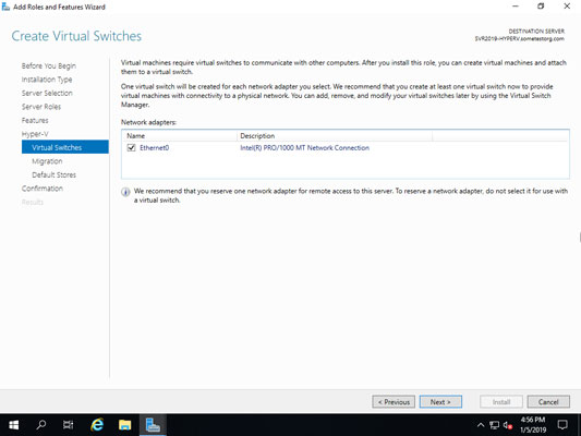 virtual switch network adapter