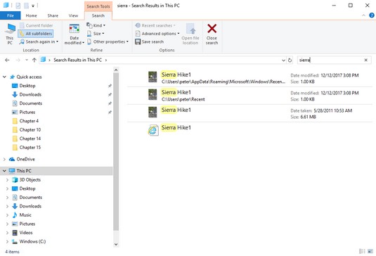 cómo encontrar un archivo en Windows