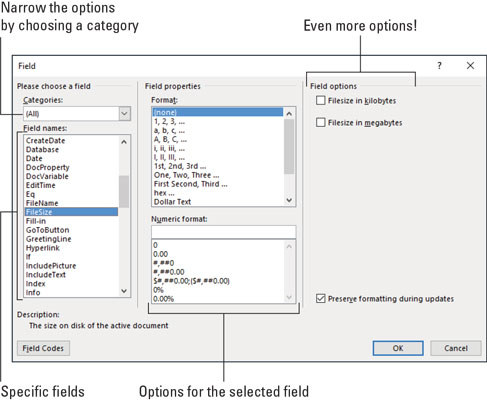 how to edit form fields in word