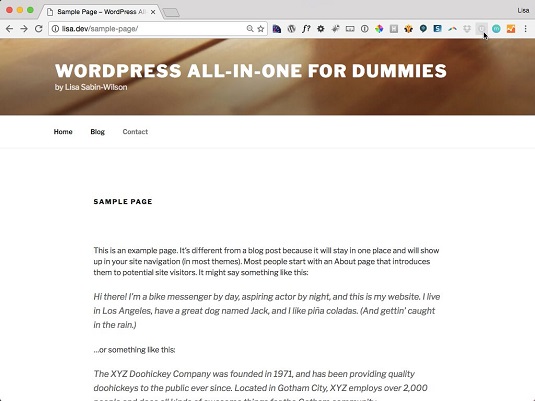 Wordpress twenty seventeen one column layout