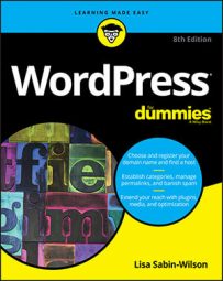 WordPress For Dummies, 8th Edition book cover