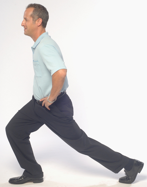 Standing hip flexor stretch
