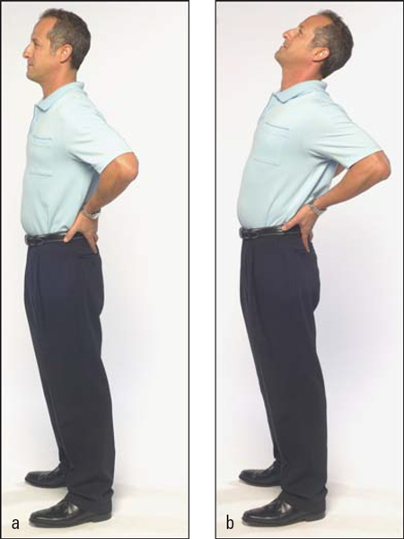 Standing abdominal stretch