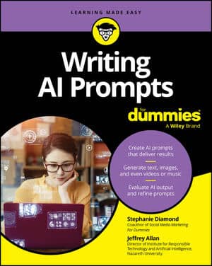 Writing AI Prompts For Dummies book cover
